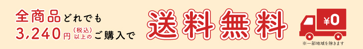 3,240円(税込)以上で送料無料